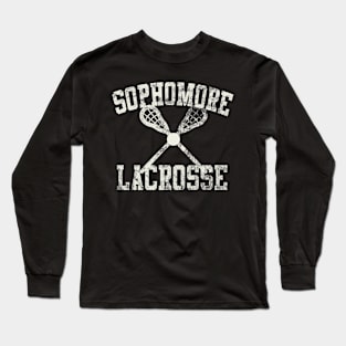 Sophomore Lacrosse Vintage Style Long Sleeve T-Shirt